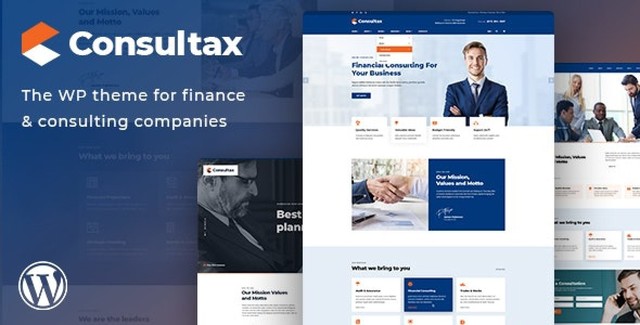 Consultax financial and consulting WordPress theme