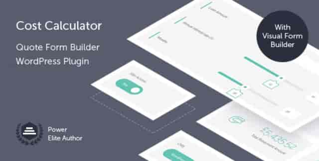 Cost Calculator WordPress Plugin visual form builder for creating custom quote and estimate forms