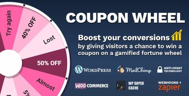 Coupon Wheel for WooCommerce gamified exit-intent popup plugin interface