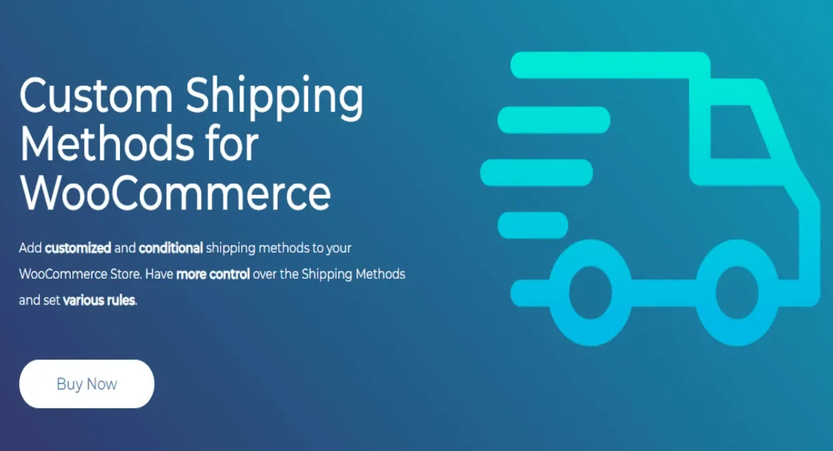 Conditional shipping methods plugin interface for WooCommerce showing distance and weight-based rate rules