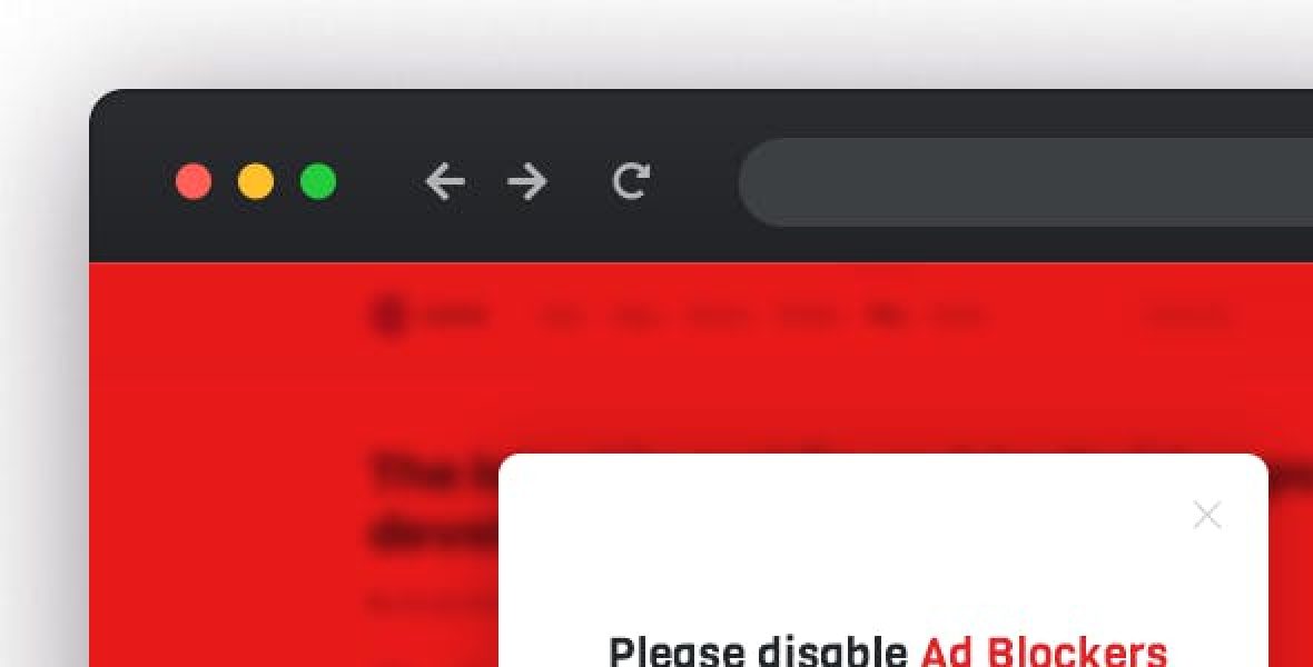 DeBlocker anti adblock WordPress plugin interface showing adblock detection popup