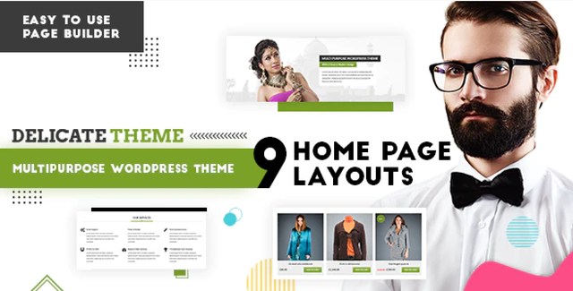Delicate multipurpose WordPress theme for business and WooCommerce stores