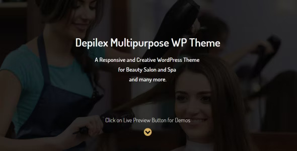 Depilex salon spa gym multipurpose WordPress theme preview