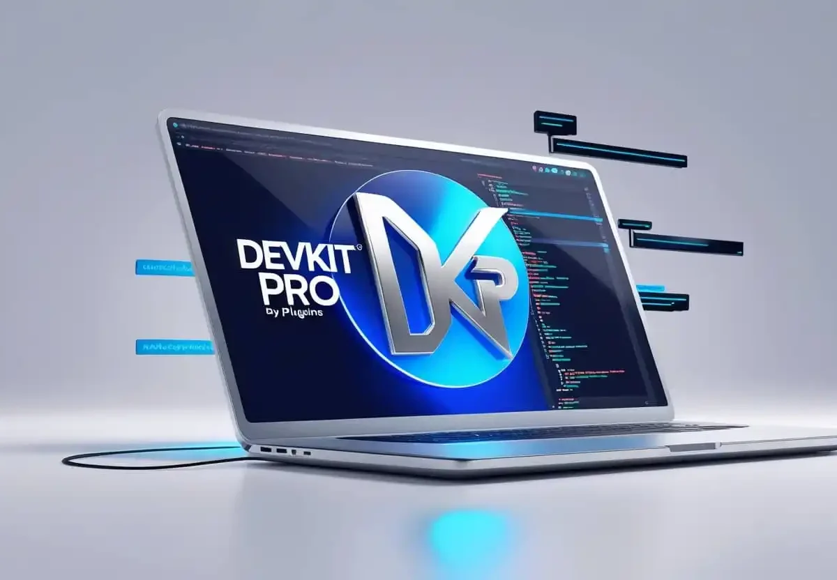 DevKit Pro WordPress development plugin dashboard with drag-and-drop interface and system information panel