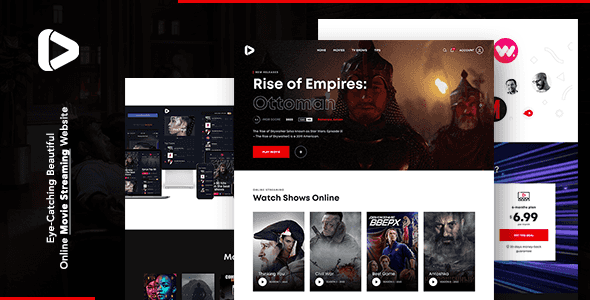 Digiflex online movie streaming HTML template preview