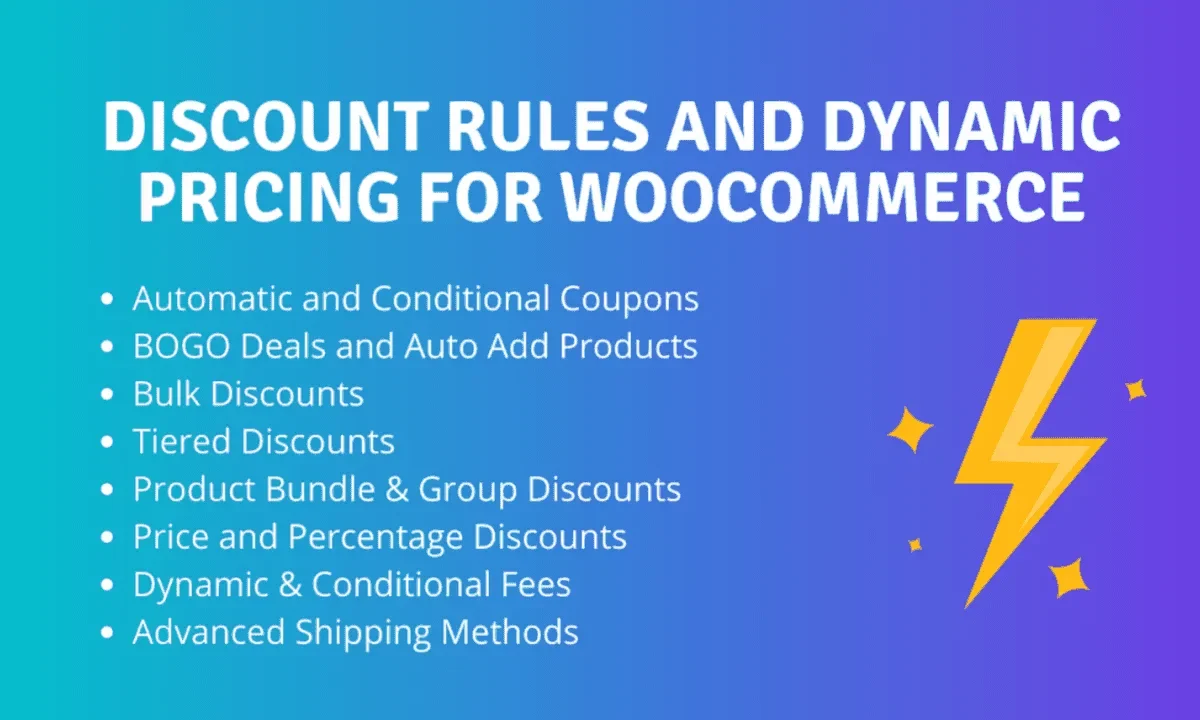 WooCommerce dynamic pricing and discount rules plugin interface