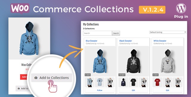 Docket WooCommerce wishlist plugin interface showing product collections and sharing features