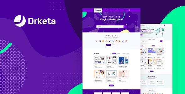 Drketa multi vendor marketplace HTML template demo layout