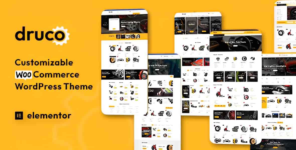 Druco Elementor WooCommerce theme for online stores