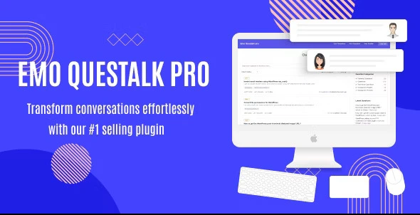 EMO Questalk Pro WordPress Q&A plugin interface showing community question and answer functionality