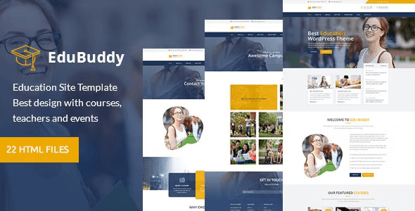 EduBuddy education HTML template for schools and universities