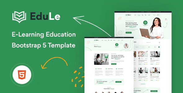 Edule e-learning HTML template for online education platforms