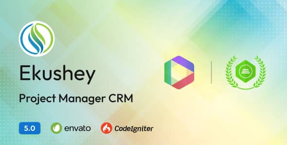 Ekushey PHP CRM and project management script dashboard interface