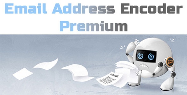 Email Address Encoder Premium WordPress plugin interface showing automatic email encoding protection