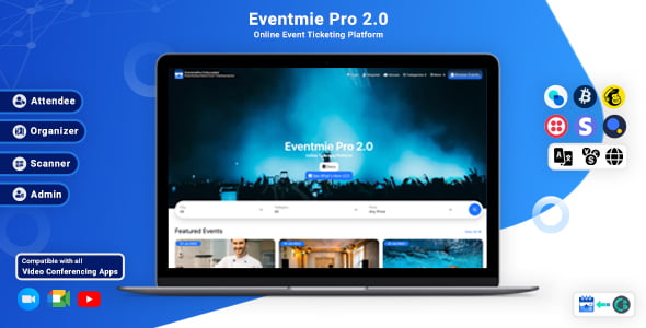 Event ticket selling platform dashboard by Eventmie Pro