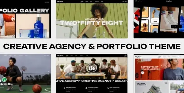 EverHue creative agency and portfolio WordPress theme preview