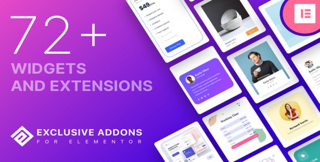 Exclusive Addons Pro for Elementor WordPress plugin widget library interface