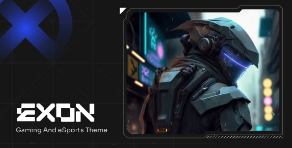 Exon gaming and esports WordPress theme for Elementor with built-in tournament module