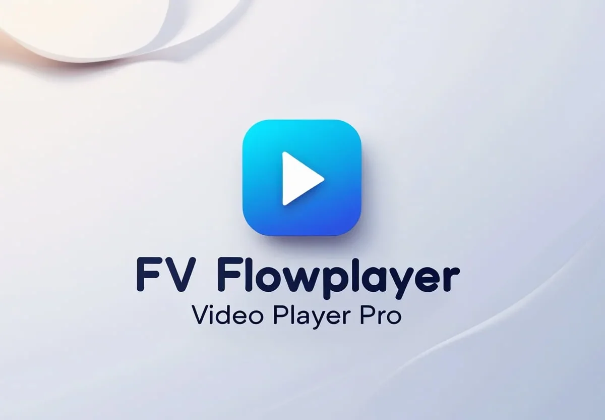 FV Flowplayer Video Player Pro WordPress plugin interface showing responsive video player with custom branding