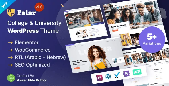 Speak Elementor WordPress theme for college and university websites