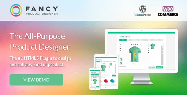 Fancy Product Designer WooCommerce plugin product customization interface