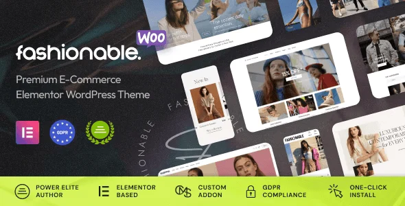 Fashionable WooCommerce theme storefront layout for fashion and boutique online stores