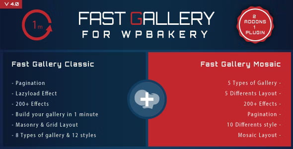 Fast Gallery for WPBakery WordPress plugin gallery layout options