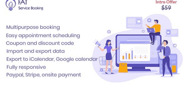 Fat Service Booking WordPress appointment scheduling plugin interface