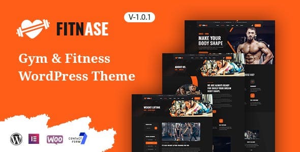 Fitnase fitness WordPress theme with Elementor builder and monetization features for gym and personal trainer websites