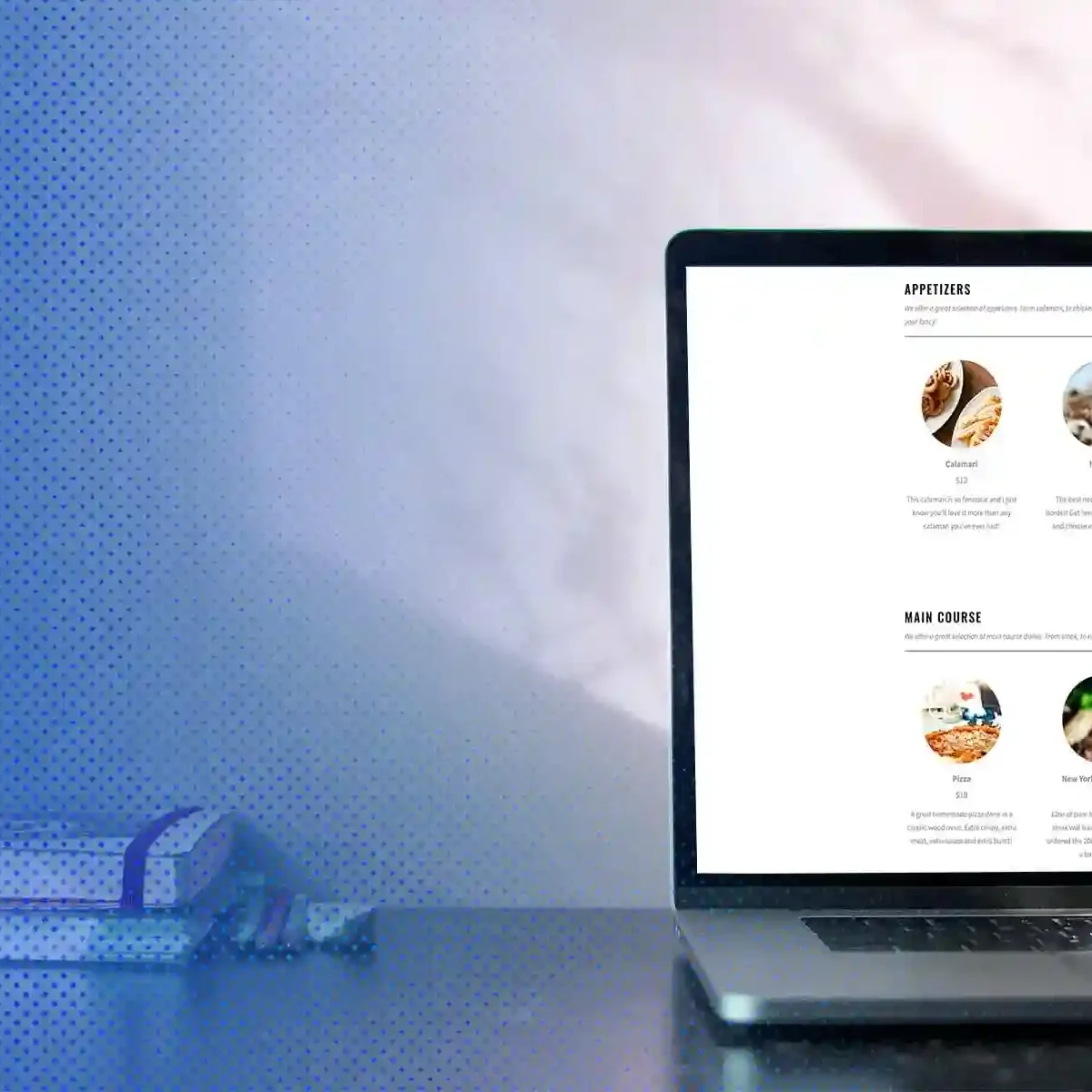 Five Star Restaurant Menu WordPress plugin dashboard showing responsive menu builder and QR code features