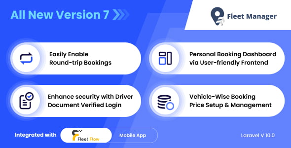 Fleet Manager vehicle management and booking system PHP platform interface