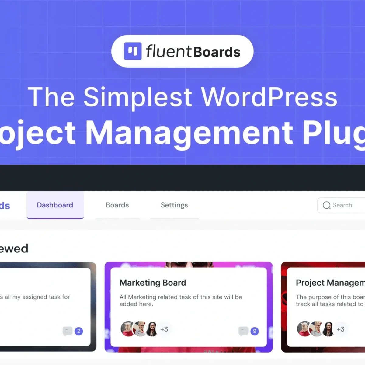 Fluent Boards Pro WordPress project management plugin Kanban board interface