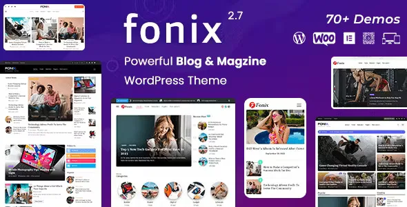 Fonix newspaper and magazine WordPress theme demo preview