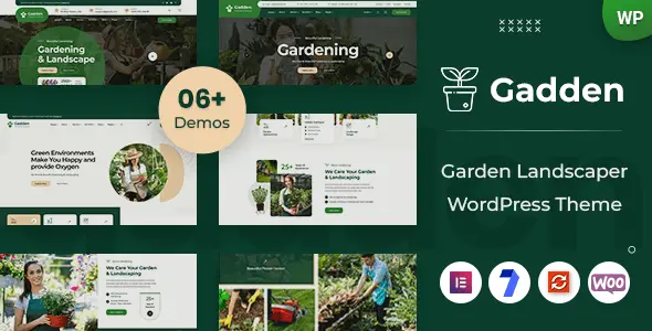 Gadden garden landscaper WordPress theme for gardening and landscaping businesses