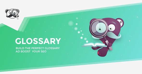 Glossary Premium WordPress plugin interface showing automatic term linking and customizable tooltips