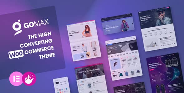 Gomax Elementor WooCommerce WordPress theme for online stores