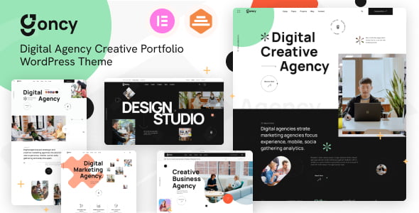 Goncy creative WordPress theme for portfolio and business websites