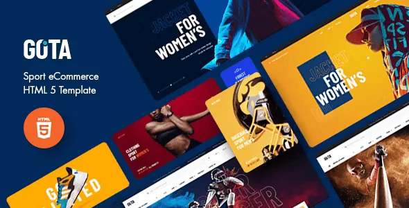 Gota multipurpose HTML5 ecommerce template preview