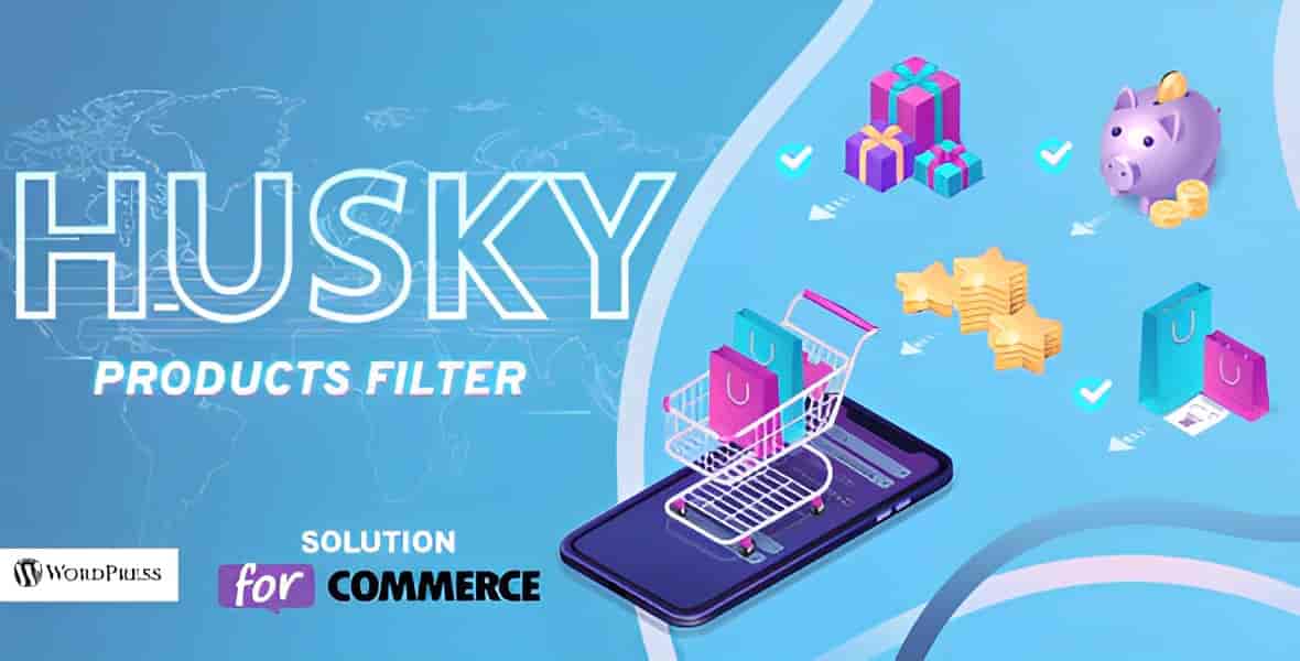 HUSKY WooCommerce product filter plugin interface showing filter options and product results