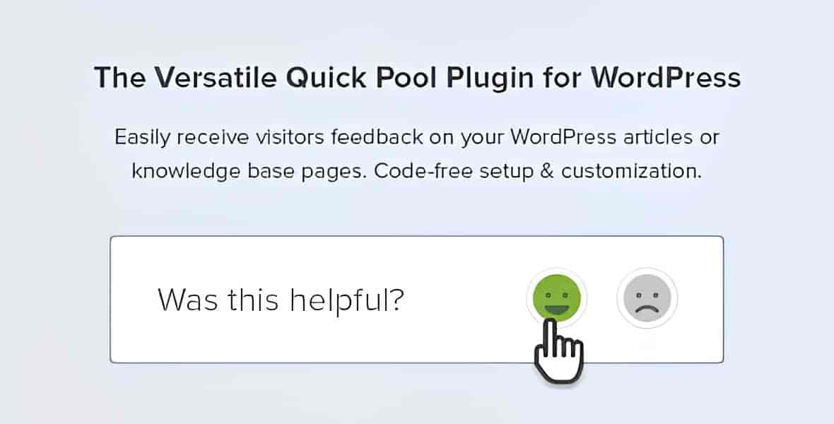 Helpful article feedback plugin for WordPress