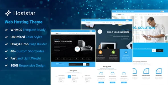 HostStar WordPress theme for web hosting and SEO agencies with WPBakery and WHMCS integration