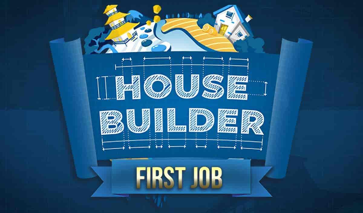 House Builder PC simulation game featuring primitive structure building and survival gameplay on Windows