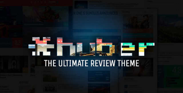 Huber WordPress review theme dashboard showing Hub System review management interface