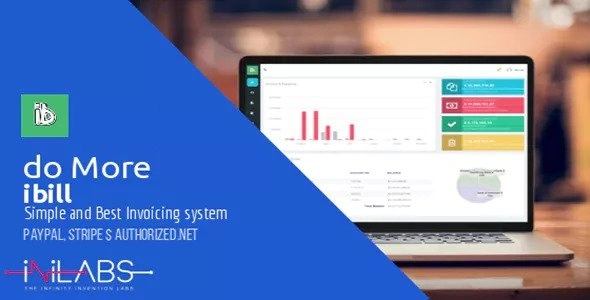 Ibill PHP billing manager script dashboard showing invoice and payment tracking interface