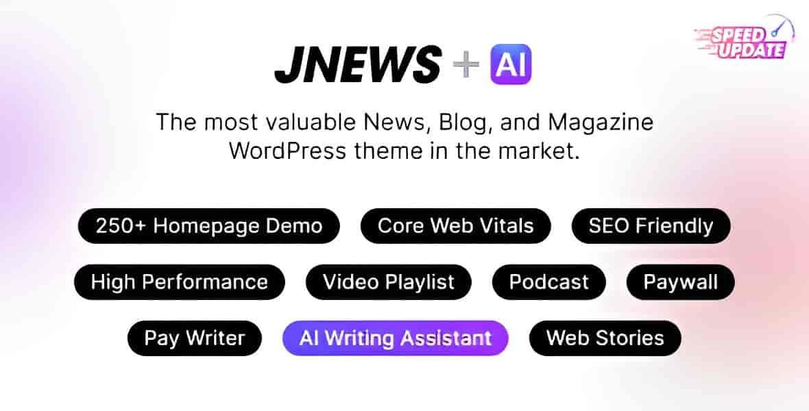 JNews WordPress news magazine blog theme interface