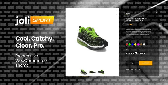 Joli-Sport WooCommerce theme preview for WordPress e-commerce stores