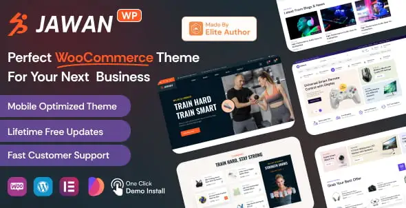 Jawan WooCommerce theme for gym and sports stores with modern responsive design
