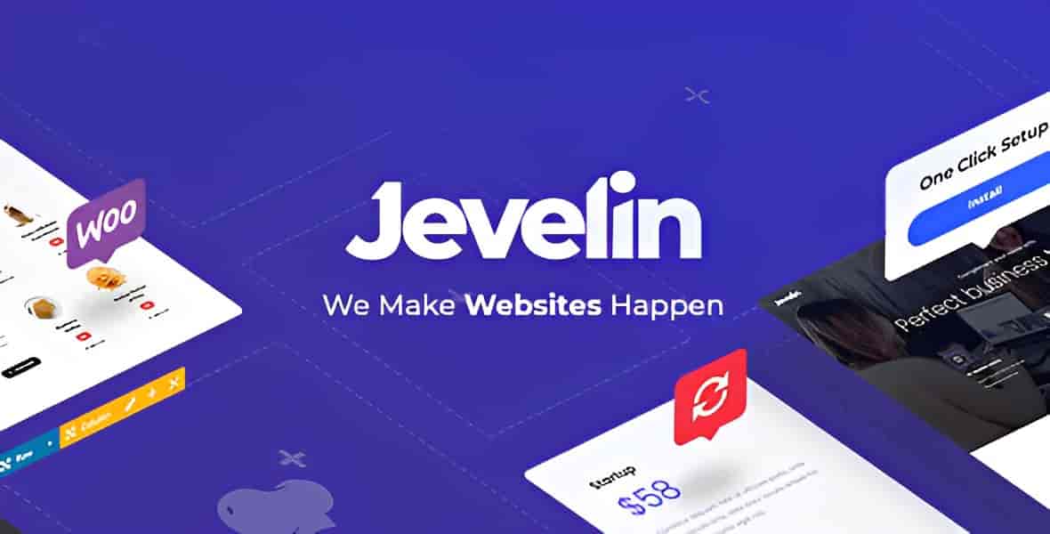 Jevelin multi-purpose WordPress theme product preview