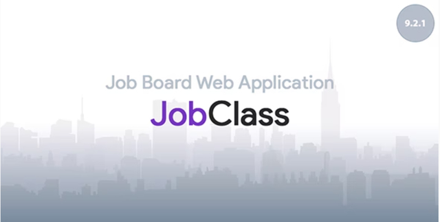 JobClass Laravel PHP job board script interface showing job listings and admin dashboard