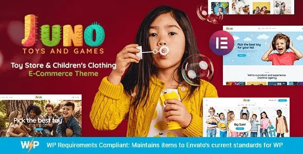 Juno kids toys WordPress theme for WooCommerce store design